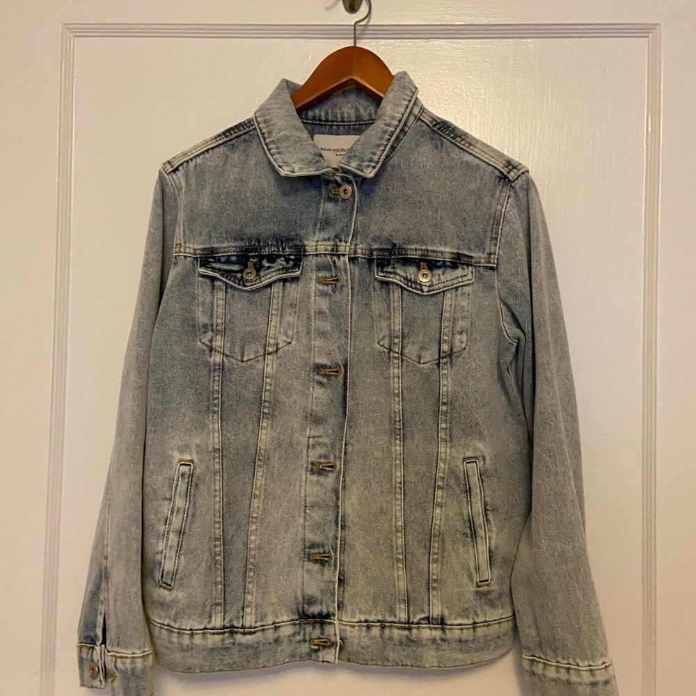 Anthropologie Oversized Denim Jacket XS